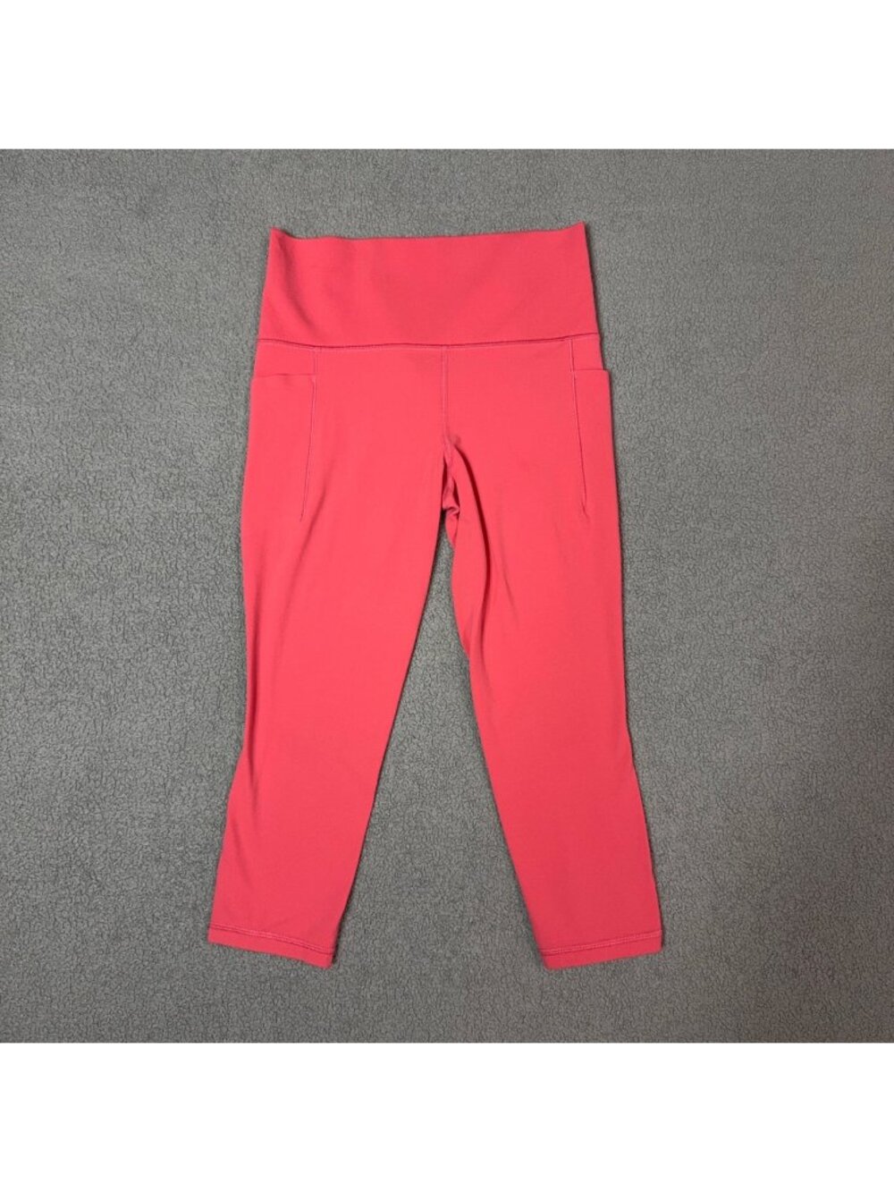 Athleta Salutation Stash Pocket II Capri Leggings Pink Women's S Pockets